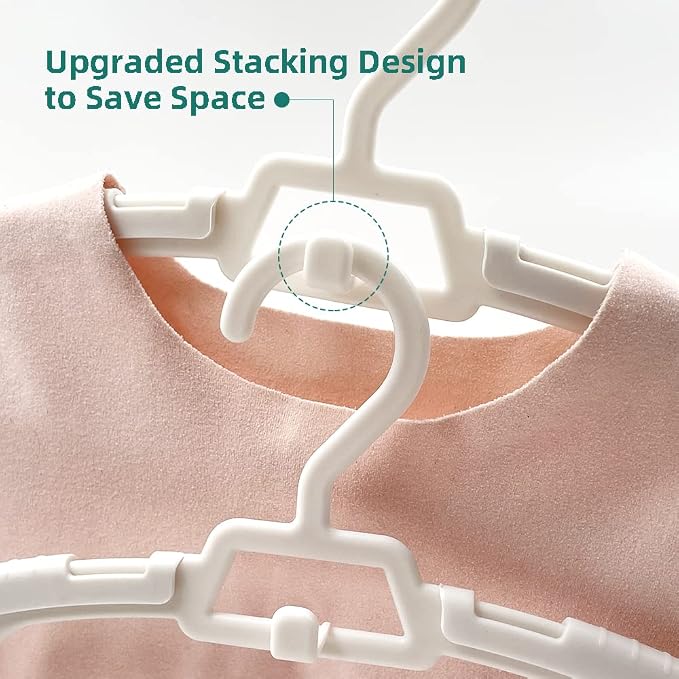 24 Pack Adjustable Baby Clothes Hangers - Image 4