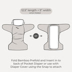 7 Pack Cloth Diaper Prefold Inserts - Image 7