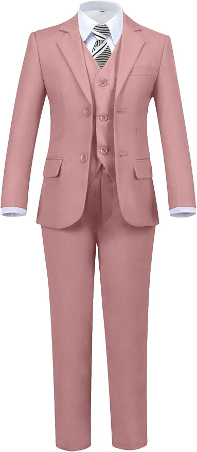Boys' 5 Piece Formal Suit Set by Hipfun