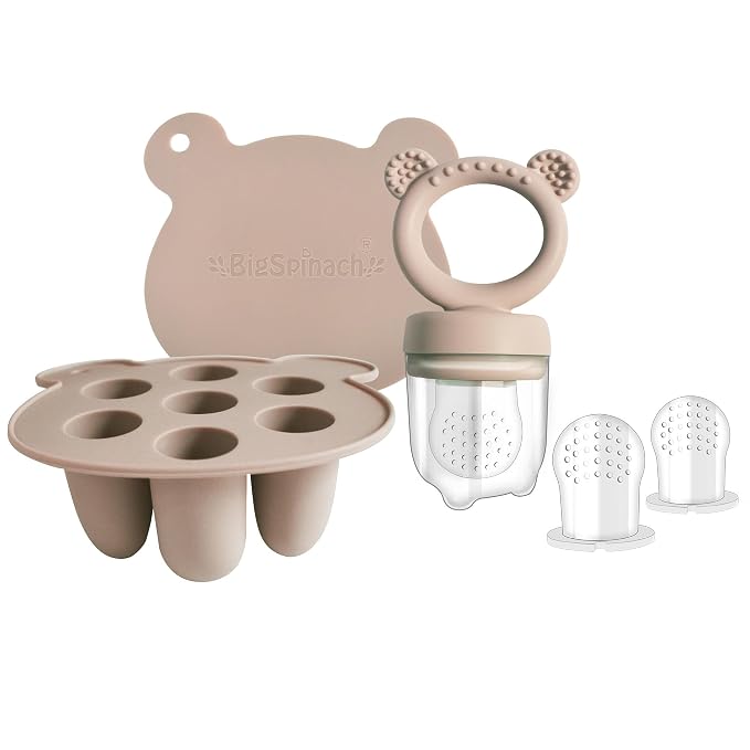 Frozen Breastmilk Teether & Baby Food Feeder Tray by BIGSPINACH