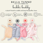 Pacifier Holder with Detachable Pacifier by Bella Tunno, Soft Animal Lovey - Image 2