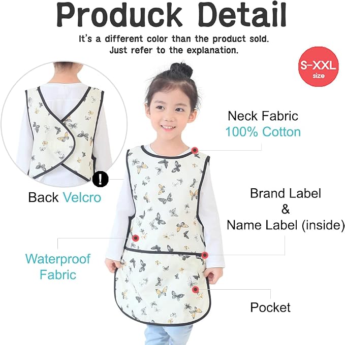 Kids Painting Apron – Waterproof Art Smock - Image 4
