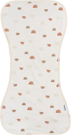 Gerber Baby Unisex Burp Cloths 5-Pack, Rust Tan, Size 10.5" x 21" - Image 4