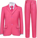 Boys Suit for Kids Teens Formal 5 Piece Tuxedo Suit Set by Lycody