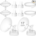 Breast Pump Accessories Kit - 17mm Flange Set Compatible by GOTOCUT