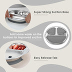 MR. CHOU Stainless Steel Baby Suction Plate, Divided Plates - Image 3