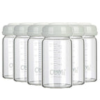 COMI Wide Neck Glass Breastmilk Collection n Storage Bottle, 6oz by COMI