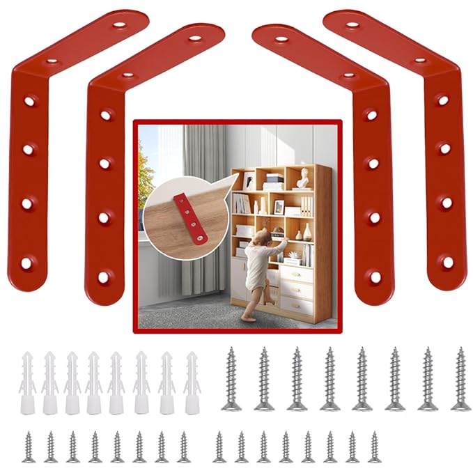 Anti Tip Furniture Anchors for Baby Pet Proofing, Furniture Wall Anchor - Image 8