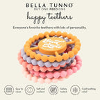 Bella Tunno Happy Teether – Soft & Easy Grip Baby Teether Toy, Silicone Teether - Image 2