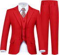 Boy's Suit Formal Slim Fit 5 Pieces Suit Set Blazer Vest Pants by Fesenbo