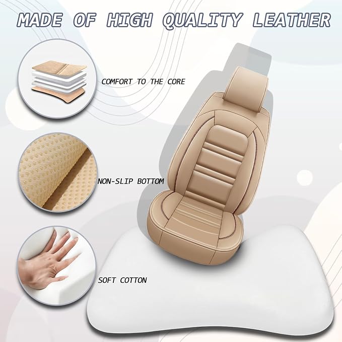 Seat Covers for Chevy Silverado 2007-2025 | 5-Seats Leather Seat Covers - Image 4