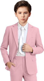 Boys Formal Suit Set 4 Pieces Kids Tuxedo Ring Bearer Outfit by Boihedy