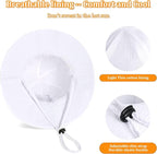 Baby Girl Sun Hat with UPF 50+ Outdoor Adjustable Beach Hat with Wide Brim - Image 3