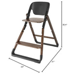 Ergobaby Evolve Baby Essentials Portable High Chair, Dark Wood - Image 9
