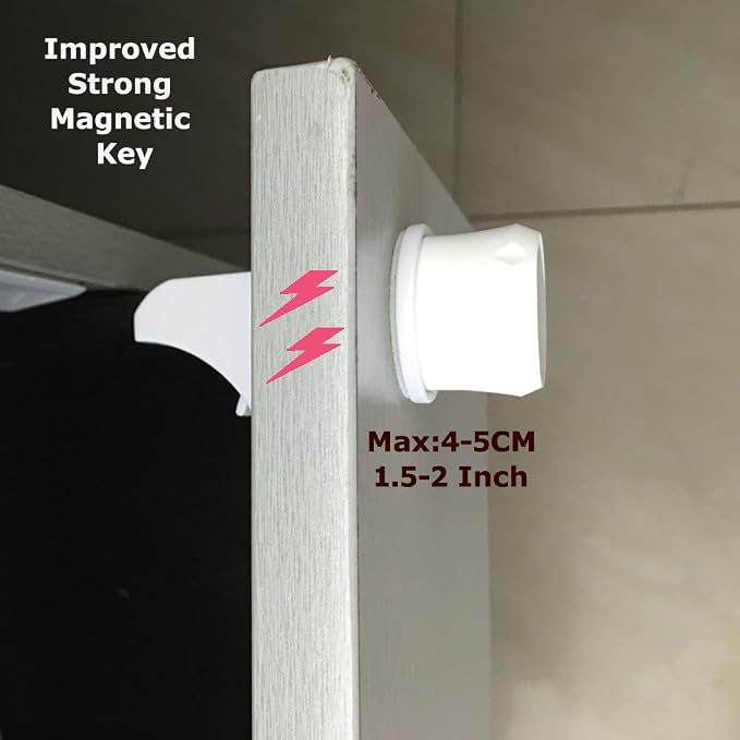 Vmaisi Magnetic Cabinet Locks Replacement Keys - Image 4