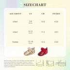 KIDSUN Infant Baby Girls Mary Jane Shoes Non-Slip Rubber Sole Ballet Slippers - Image 6