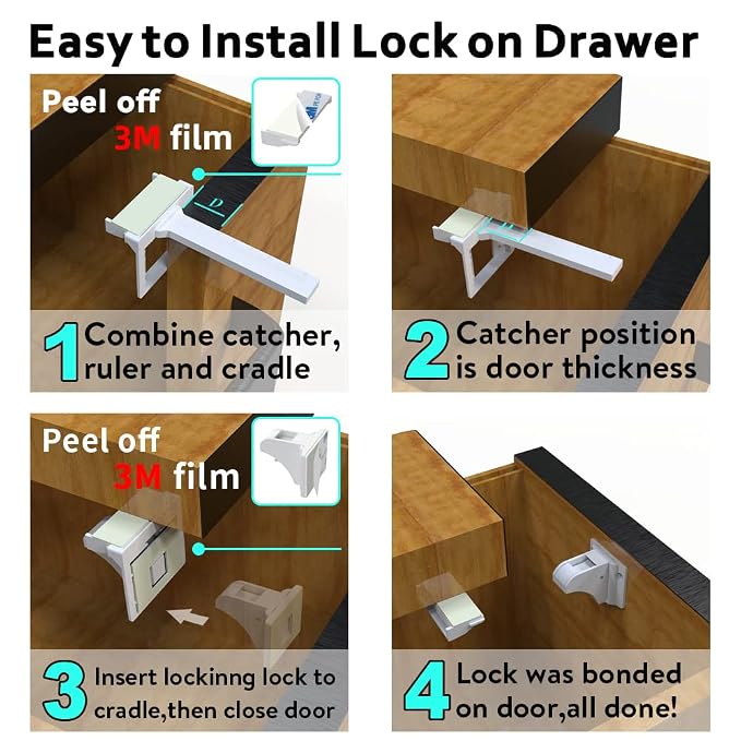 Upgraded Adhesive Magnetic Child Safety Locks - Image 8