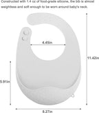 PandaEar 3 Pack Super Light Silicone Baby Bib - Image 3