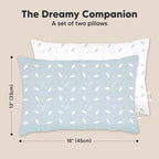 KeaBabies 2-Pack Toddler Pillow 13x18 - Image 3
