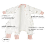 Duomiaomiao 3.5 TOG Toddler Sleep Sack 6-12 Months 100% Cotton Winter Side Open - Image 2