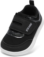 Toddler Wide Toe Box Barefoot Shoes Boys Girls Zero Drop, Baby First Walking by STQKIDS