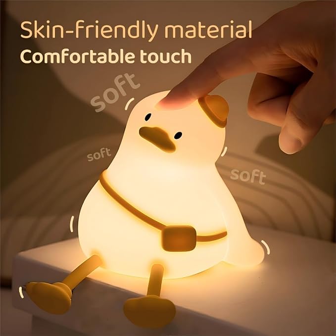 Duck Night Light for Kids, Cute baby Night Lamp, Cool Stuff, Soft Nightlight - Image 2