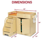 Monläurd® 100% Birch Baby Changing Table - Image 6
