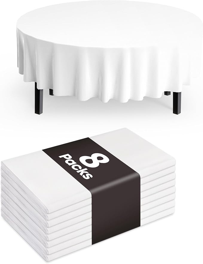 Pureegg Plastic Table Cloth Disposable 8 Pack, Decorative Tablecloths, by Pureegg