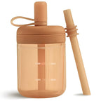 Moonkie Baby Straw cup | Silicone Toddler Sippy Cup Training Cup by Moonkie