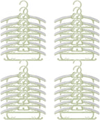 24 Pack Adjustable Baby Clothes Hangers by BESSLEE