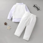 YOUNGER TREE Toddler Boy Clothes Suit Gentleman Wedding Outfits Baby Formal - Image 4