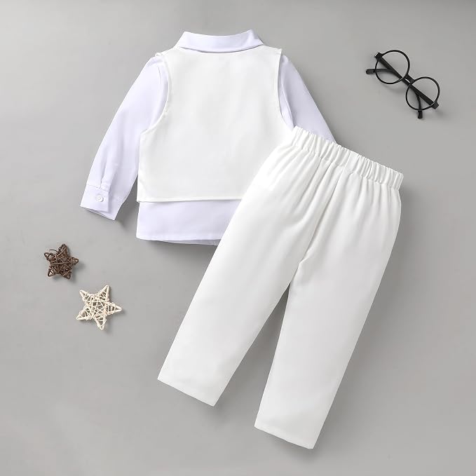 YOUNGER TREE Toddler Boy Clothes Suit Gentleman Wedding Outfits Baby Formal - Image 4
