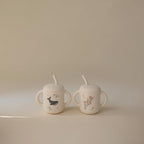mushie 100% Silicone Training Cup & Straw - Image 7