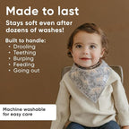 Copper Pearl 4 Pack Soft Cotton Baby Bibs - Image 3