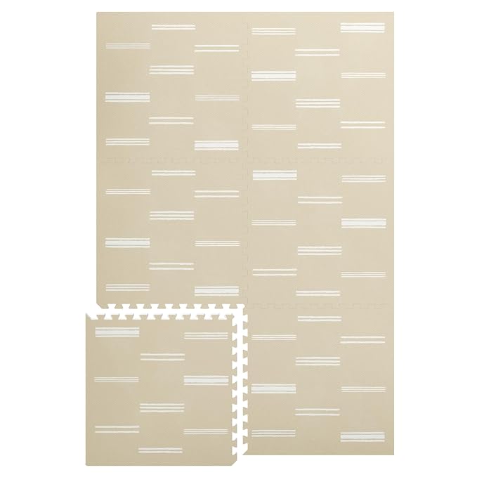 Lillefolk Baby Play Mat for Floor – 4x6ft Old White| Soft Non Toxic Premium EVA by LillefolkKids