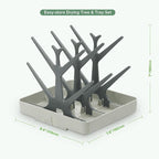 haakaa Baby Bottle Drying Rack, Space Saving Bottle Drying Tree - Image 8
