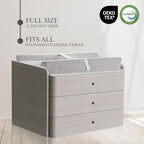 Organic Cotton Contoured Baby Changing Pad w/Waterproof Foam Mattress, Includes - Image 5
