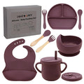 100% Silicone Baby Feeding Set, BPA Free Dishes by Dormlony