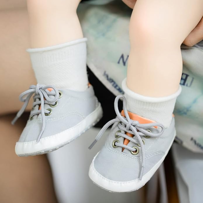 Morbido Infant Baby Boys Girls Canvas Sneaker Toddler Slip On Anti Skid Newborn - Image 3