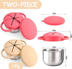 2-Pack Stainless Steel Snack Containers - Image 2