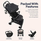 BabbleRoo Hoplite Compact Stroller – Lightweight Travel Stroller - Image 4