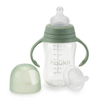 noüka Transitional Baby Bottle/Sippy Cup | Non Spill | Easy Grip Double Handles by no%C3%BCka
