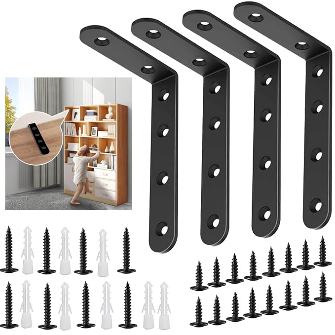 Anti Tip Furniture Anchors for Baby Pet Proofing, Furniture Wall Anchor by PTKSZGT