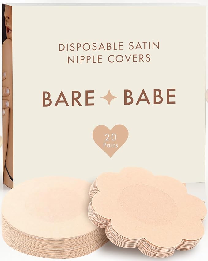 40 Pieces Satin Nipple Pasties by BareBabe