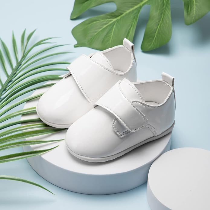 ohsofy Infant Baby Boy Oxford Shoes PU Leather Loafers Rubber and Soft Sole - Image 6