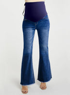 BLENCOT Maternity Jeans for Women Over Belly Pregnancy Pants Comfy Pregnant - Image 2