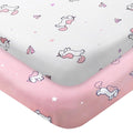 Pack and Play Sheets, Pack n Play Sheets | Mini Crib Sheets 2-Pack, Ultra Soft by SpringspiritBedding