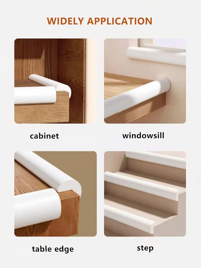 Baby Proof Edge Corner Protector, 16.4FT 0.47''Th L-Shape Furniture Corner & - Image 8