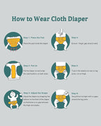 babygoal Reusable Charcoal Cloth Diapers - Image 8