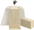 DOLOPL 8PCS Cream Cheesecloth Table Runner Bulk 13.3ft Boho Gauze Cheese Cloth by DOLOPLOfficial